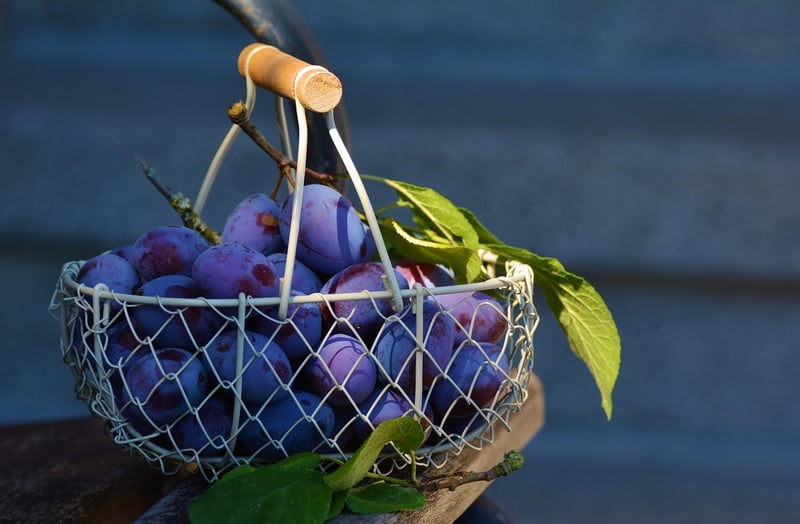 Handwoven basket tote